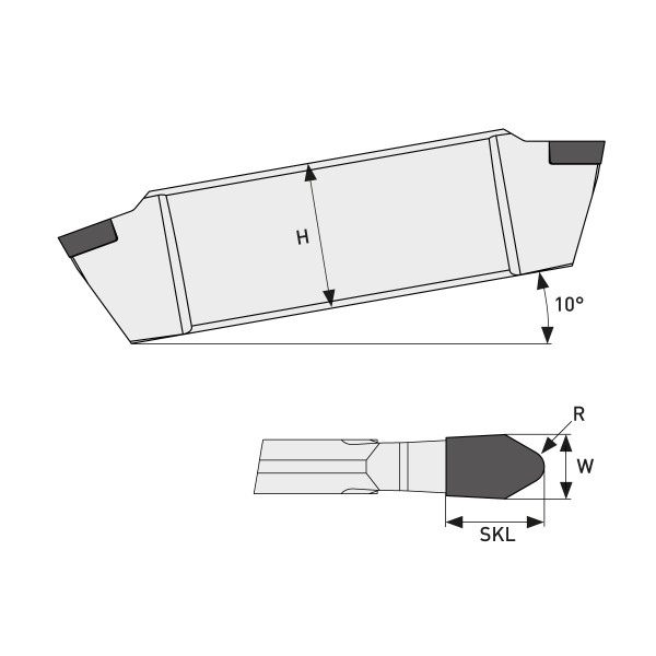 Grooving Insert ECO-Line B 2,00 CVD-D
