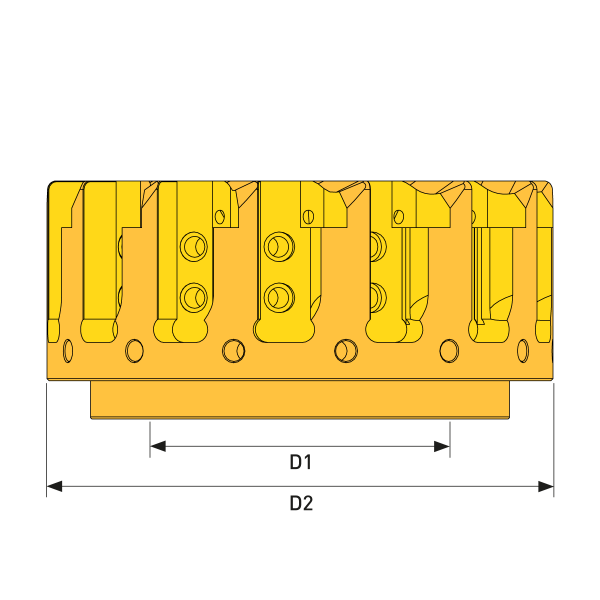 Kassettenfräser Ø125 einstellbar