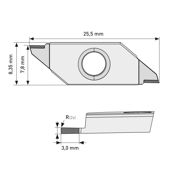 Stechplatte MICRO-Line B 1,00 CVD-D