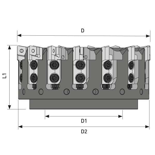 Kassettenfräser Ø125 Komplett-Set