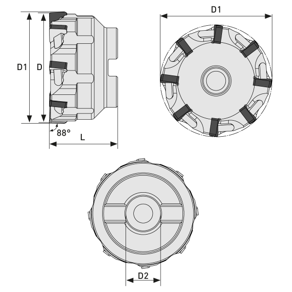 Planfräskopf Ø100,00