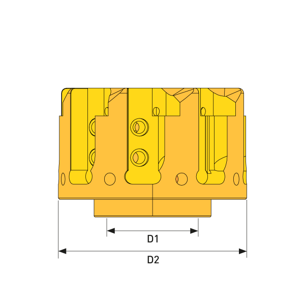 Kassettenfräser Ø80 einstellbar