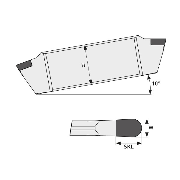 Grooving Insert B 5,00 PCD