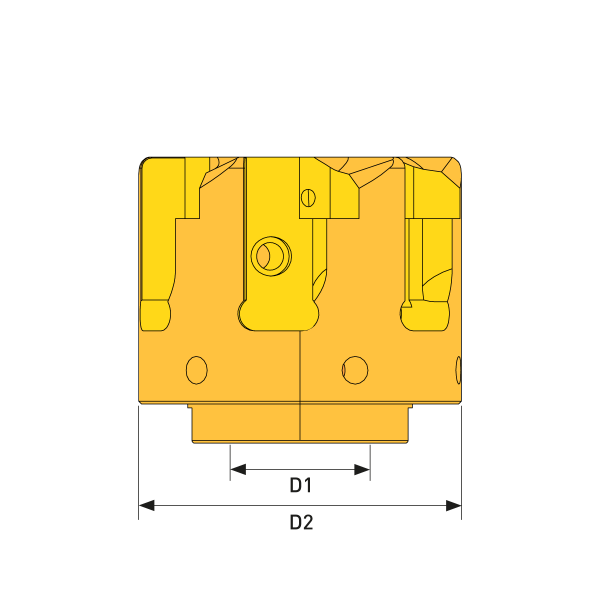 Adjustable Cartridge milling cutter Ø 63,0