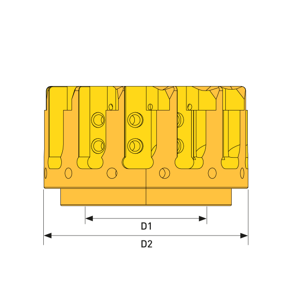Kassettenfräser Ø100 einstellbar
