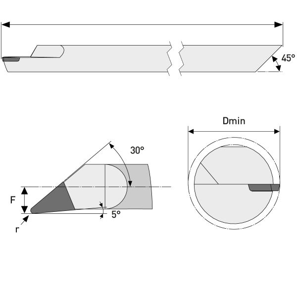 Boring Bar CVD-D Dmin 7,00