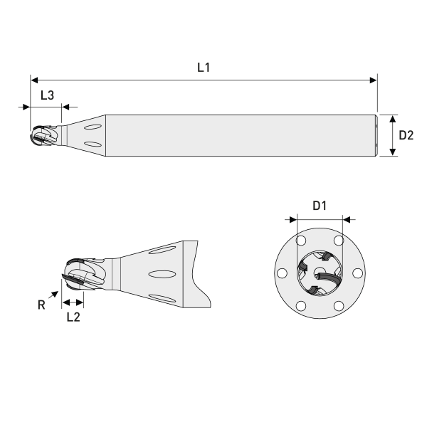 Multi-Tooth End Mill Diamond Ø3,00