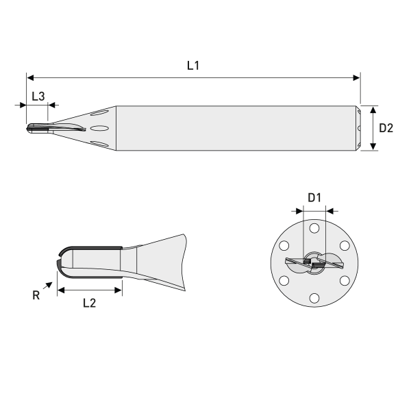 Multi-Tooth End Mill Diamond Ø2,00