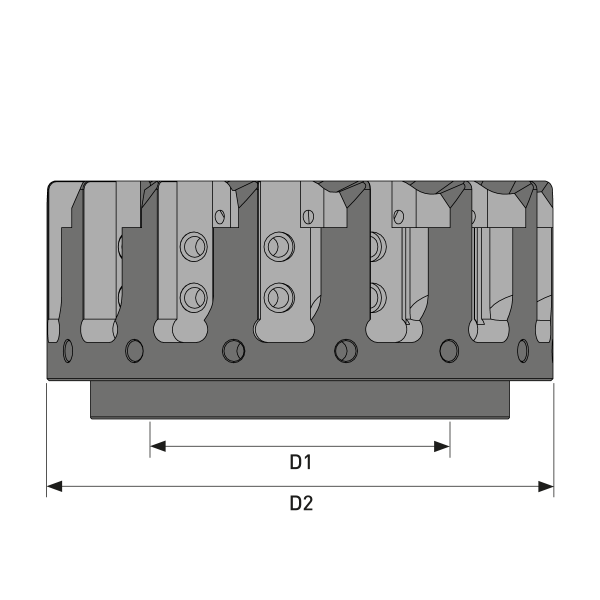 Kassettenfräser Ø125 einstellbar