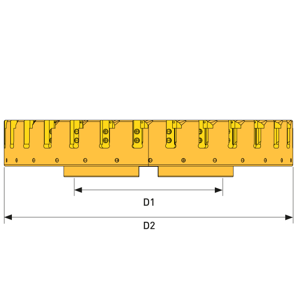 Kassettenfräser Ø400 einstellbar